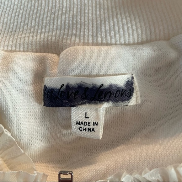 New! For Love And Lemons Ronnie off white dress with side pockets 22883 - Picture 9 of 12